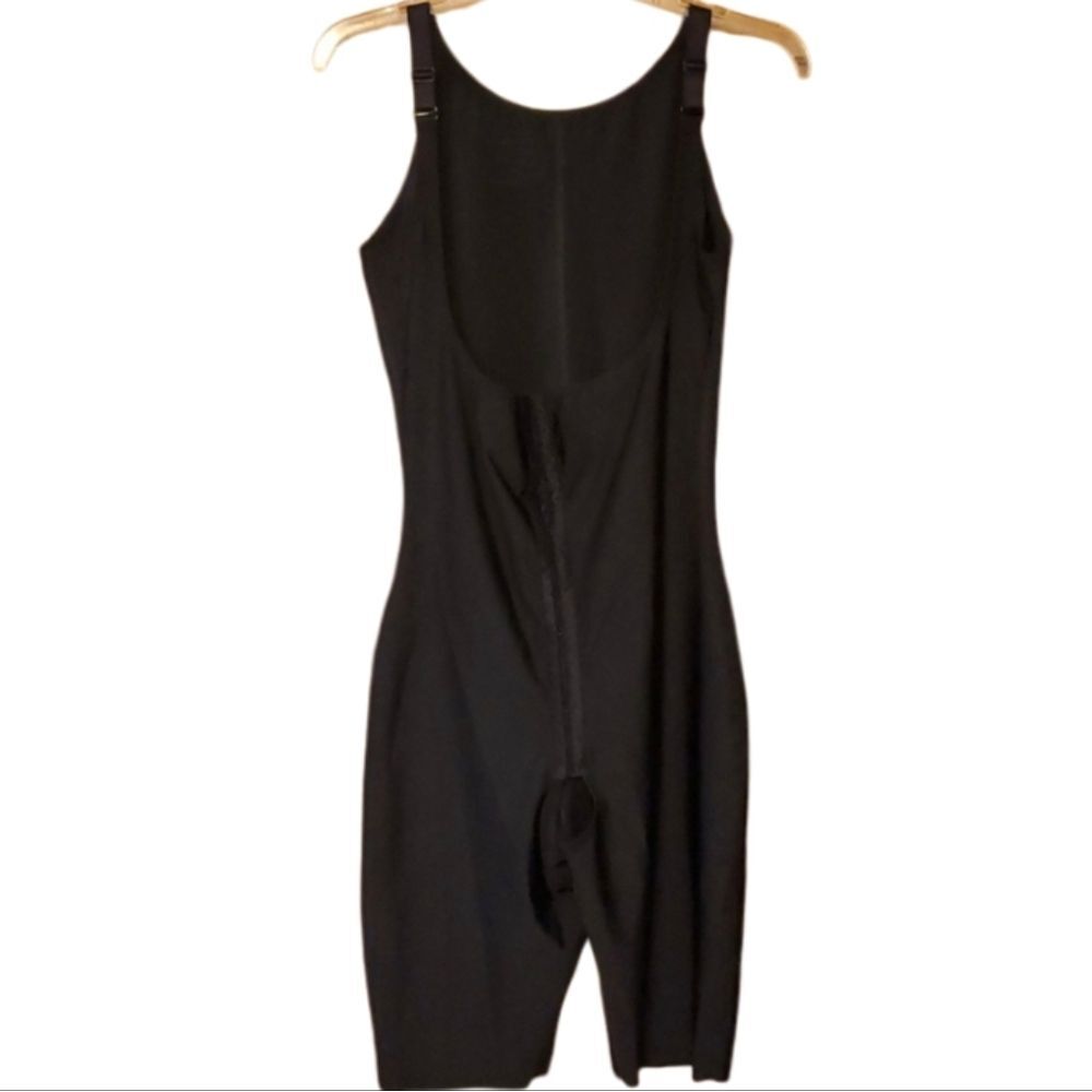 Isavela Womans Black‎ Open Bra Compression Bodysuit Shapewear Size XL